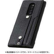 DCS-XP1PUALBK [Xperia1用ケース clings Slim Hand Strap Case PUレザー ブラック]