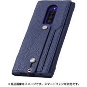 DCS-XP1PUALBU [Xperia1用ケース clings Slim Hand Strap Case PUレザー ブルーバイオレット]