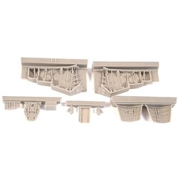 48CM4388 ホーカーハンターF.6用・脚収納部・エアフィクス用 [1/48スケール レジン製ディティールアップパーツ]