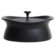 best pot(ベストポット) 25cm shallow(シャロー) 土鍋 4~5合 ブラック BP25S-BK