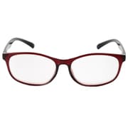 老眼鏡 シニアグラス セルフレーム 度数+2.00 クリアレッド RG-F03 2.0