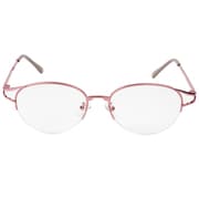 老眼鏡 シニアグラス ナイロールメタルフレーム 度数+3.50 ピンク RG-N01 3.5