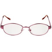 老眼鏡 シニアグラス フルメタルフレーム 度数+3.50 ピンク RG-F01 3.5
