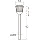 B3211 [リューター 軸付カップ型ブラシ]