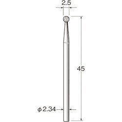 C1025 [リューター 精密加工用スチールカッター]