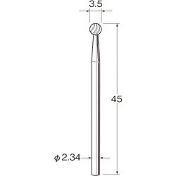 C1035 [リューター 精密加工用スチールカッター]