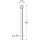 C1045 [リューター 精密加工用スチールカッター]