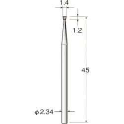 C1214 [リューター 精密加工用スチールカッター]