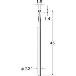 C1216 [リューター 精密加工用スチールカッター]
