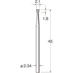 C1221 [リューター 精密加工用スチールカッター]