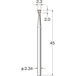 C1223 [リューター 精密加工用スチールカッター]