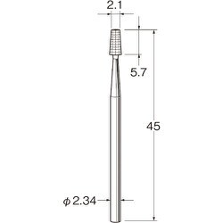 C1321 [リューター 精密加工用スチールカッター]