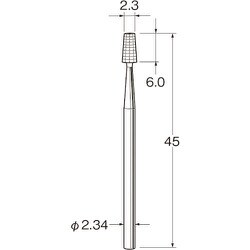 C1323 [リューター 精密加工用スチールカッター]