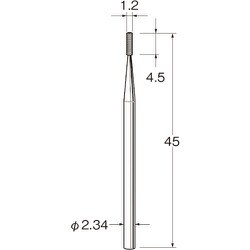 C1412 [リューター 精密加工用スチールカッター]
