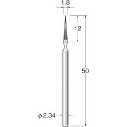 C1518 [リューター 精密加工用スチールカッター]
