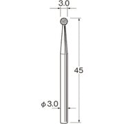 D3030 [リューター 軸付電着ダイヤモンド砥石]