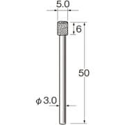 D5350 [リューター 機械研削用軸付電着ダイヤモンド砥石(インターナル研削用)]