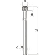 D6208 [リューター 機械研削用レジンボンド軸付ダイヤモンド砥石(インターナル研削用)]