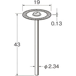 D9311 [リューター 電着ダイヤモンドディスク]