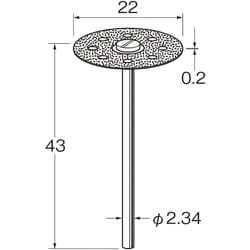 D9521 [リューター 電着ダイヤモンドディスク]