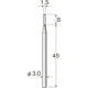 G3122 [リューター 精密加工用軸付砥石]