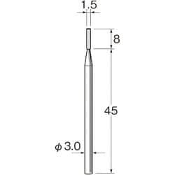 G3122 [リューター 精密加工用軸付砥石]