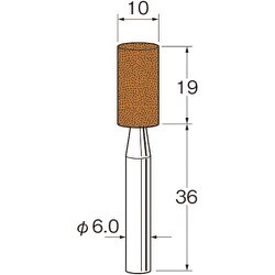 G6113 [リューター 精密加工用軸付砥石]