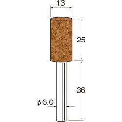 G6114 [リューター 精密加工用軸付砥石]