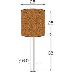 G6118 [リューター 精密加工用軸付砥石]