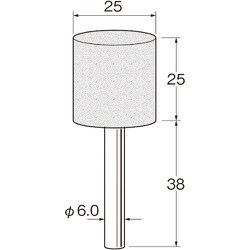 G6214 [リューター 精密加工用軸付砥石]