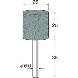 G6543 [リューター 精密加工用軸付砥石]