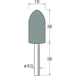 G6546 [リューター 精密加工用軸付砥石]