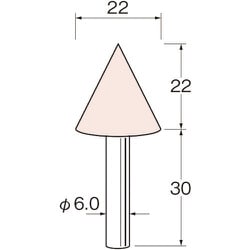 G6624 [リューター 精密加工用軸付砥石]