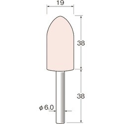 G6636 [リューター 精密加工用軸付砥石]