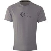 アルファドライビッグロゴティー（MENS） 3F48105 L ミドルグレー [ランニング 半袖シャツ メンズ]