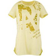 ロングレングスT M イエロー [レディース フィットネス・シャツ]