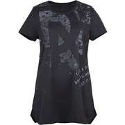ロングレングスT XL ブラック [レディース フィットネス・シャツ]