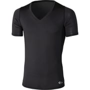 クーリング Vネックハーフスリーブ Cooling V-Neck Half Sleeves 3F09112 (K)ブラック Mサイズ [コンディショニングウェア 半袖シャツ メンズ]