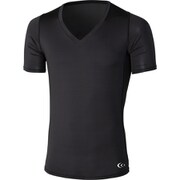 クーリング Vネックハーフスリーブ Cooling V-Neck Half Sleeves 3F09112 (K)ブラック Xサイズ [コンディショニングウェア 半袖シャツ メンズ]