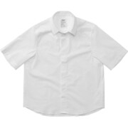 SHORT SLEEVE SMART BROAD SHIRT MW69152 W_ホワイト Sサイズ [アウトドア シャツ レディース]