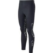 フュージョン ロングタイツ(MENS) 3F09136 (K)ブラック Sサイズ [コンディショニングウェア ロングタイツ メンズ]
