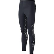 フュージョン ロングタイツ(MENS) 3F09136 (K)ブラック Lサイズ [コンディショニングウェア ロングタイツ メンズ]
