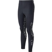 フュージョン ロングタイツ(MENS) 3F09136 (K)ブラック Mサイズ [コンディショニングウェア ロングタイツ メンズ]