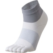 ペーパーファイバー5フィンガークォーターソックス (UNISEX) 3F67300 (OW)オフホワイト Mサイズ [ランニング 5本指ソックス]