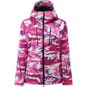 WS SNOW SQUAD PRINT JACKET GL11512P （RA）ラズベリー Sサイズ [スキーウェア ジャケット レディース]