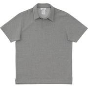 ミディアムドライジャージ ショートスリーブポロ SHORT SLEEVE POLO MX38101 (Z)ミックスグレー Lサイズ [アウトドア カットソー メンズ]
