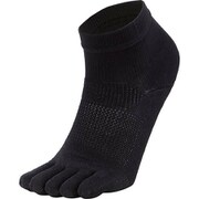 ペーパーファイバー5フィンガークォーターソックス (UNISEX) 3F67300 (K)ブラック XＬサイズ [ランニング 5本指ソックス]