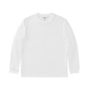 L/S CREW(MDJ) M W ホワイト [アウトドア カットソー]