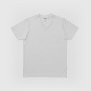 SHORT SLEEVE POCKET V-NECK S W ホワイト [アウトドア カットソー]