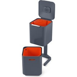Joseph Josephトーテムコンパクト40Lグラファイト ゴミ箱 40L トーテムコンパクト 分別 2段 JosephJoseph ジョセフ